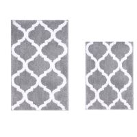 Bathroom Rug Mat Set 2 Piece,Soft and Absorbent Microfiber Bath Mats