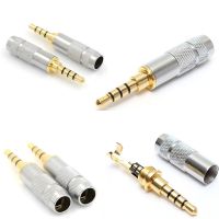 4 Pole 3.5mm Stereo Headphone Male Plug Jack Audio Solders ConnectorWires Leads Adapters