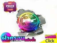 ฝาปิดฝาครอบหม้อน้ำ ตรงรุ่น Honda Click110i สีเคฟลาร์-สีไทเทเนียม