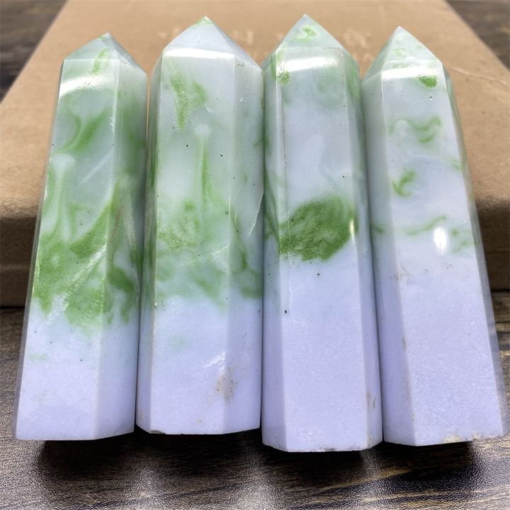 green-flower-purple-agate-crystal-tower-stone-natural-point-healing-wand-wicca-living-home-room-decor-maison-free-shipping