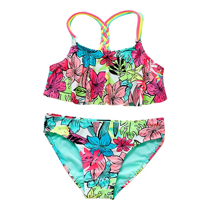 HEYT MALL Swimsuits for kids girls Summer Guick-drying Girls Front ...