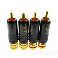 WBT-0144 Gold Plated RCA Plug RCA Plug-In Type AV Audio and Video Plug Video Plug Connector