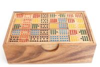 Wood Toys ของเล่นไม้ Domino 12 points, 4th Floor, 64 large pieces. โดมิโน่