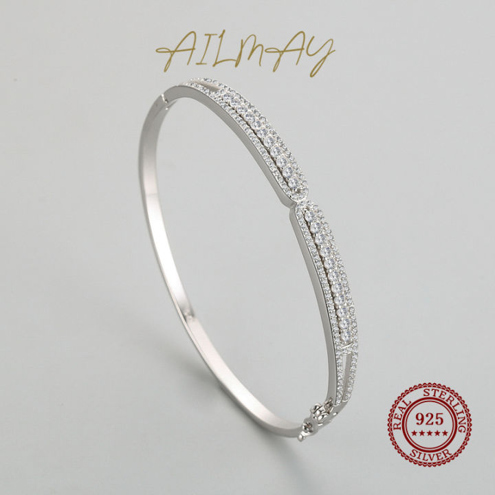 ailmay-solid-925-sterling-silver-bracelets-for-women-round-classic-ten-hearts-clear-zircon-bracelets-fine-female-fashion-jewelry