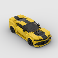 ร้อน MOC Camaro แข่งรถสปอร์ตยานพาหนะความเร็วแชมป์แข่งอาคารบล็อกอิฐสร้างสรรค์โรงรถของเล่นสำหรับเด็กผู้ชาย