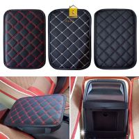 KLNU Universal หนังรถ Armrest Pad ครอบคลุมคอนโซลกลาง Auto ที่นั่งกล่องป้องกันเบาะ Plush ฟองน้ำรถที่นั่ง Armrests กล่อง Pad เบาะรถคอนโซลกลางแขนที่นั่งกล่อง Pad