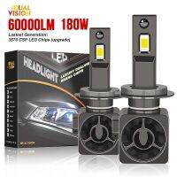 Dualvision 60000LM H7 LED Canbus Car Headlights Bulbs H1 HB3 9005 HB4 9006 H11 9012 LED 6000K 5570 CSP Auto Lamp for VW Ford BMW Bulbs  LEDs  HIDs