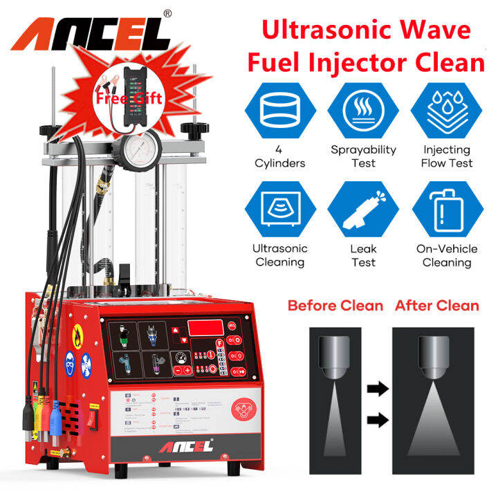 Ancel Aj400 Gdi Ultrasonic Wave Fuel Injector Clean Tool 4 Cylinders 6 Ancel Aj400 Gdi Ultrasonic Wave Fuel Injector Clean Tool 4 Cylinders 6