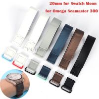 ♛△ Quick Release สร้อยข้อมือผ้าใบ 20 มม. สำหรับ Swatch Moon สำหรับ Omega Seamaster 300 สายนาฬิกา Hook ผู้ชายและผู้หญิงนาฬิกาอุปกรณ์เสริม