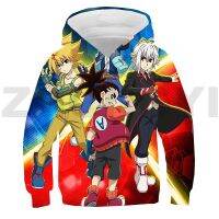 Beyblade Burst พิมพ์ Pullovers เด็กการ์ตูนขนาดใหญ่เสื้อกันหนาว 3D Beyblade Burst Anime Hoodie เด็กสวมใส่แขนยาว