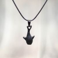 ♙☃ Noter Lovely Whale Shark Pendant Necklace For Men Women Choker Charm 60cm Black Leather Cord Long Necklace Male Accessories