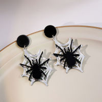 OUNONA 1 คู่ฮาโลวีน Ear Studs Statement ต่างหู Spider Ear เครื่องประดับตกแต่งต่างหูสตั๊ดผู้หญิง