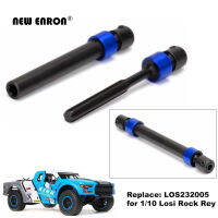 เปลี่ยน LOS232005 1Pc Harden เหล็กด้านหลัง Driveshaft ไดรฟ์ CVD Splined เพลาสำหรับ RC รถทีม Losi 110 Baja Rock Rey รถบรรทุกทะเลทราย