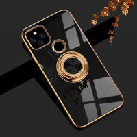 Google Pixel 5a 5G Case, EABUY Luxury Electroplating Soft TPU One-piece Shell with Ring is Compatible with Google Pixel 5a 5G