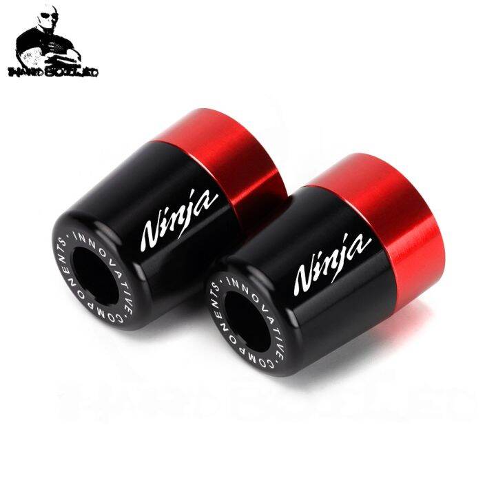 1-pair-motorcycle-grip-handlebar-end-cap-aluminium-alloy-for-kawasaki-ninja-250-300-400-650-handle-bar-grips-end-plugs-accessory