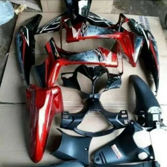 Cover body full set halus kasar supra x 125 batman / Full Set Body