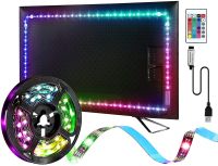 Led Strip Backlight RGB Color Changing 3M 9.84Ft for 24 Inch to 70 Inch 5V USB Powered Backlight 5050 with 24 keys Remote