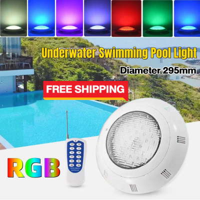 ไฟสระน้ำ LED โคมไฟสระว่ายน้ำ AC12V 25W RGB โคมไฟใต้น้ำติดผนังกันน้ำ Under Water Pool Light กันน้ำ IP68 ความสว่างสูง ไฟใต้น้ำ ไฟสระว่ายน้ำกลางแจ้ง