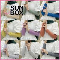 SUN BOX เดือนรอมฎอนา อีลาสติก ครีมกันแดดป้องกันแสงแดด สะดวกสบายสบายๆ แขนยาวเกินไป แขนเสื้อแขน ที่อุ่นแขน ที่คลุมแขน