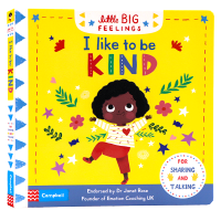 I like the original friendly English Picture Book Little Big feelings I like to be kind childrens emotional management EQ cultivation hardcover cardboard mechanism flipping operation book parent-child interaction picture book