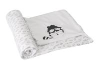 toTs - 370121 Reversible Raccoon Bamboo blanket/ duvet cover ผ้าห่มเด็กเยื่อไผ่ลายแร็คคูน