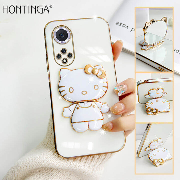 เคสโทรศัพท์-hontinga-สำหรับ-huawei-nova-9-se-8i-nova-7i-nova7-pro-10-pro-กับ-hello-kitty-stand-เคสโทรศัพท์-tpu-แบบนิ่มชุบโครเมี่ยมสุดหรูสีทึบเคสยางคลุมทั้งหมดสำหรับเด็กผู้หญิง