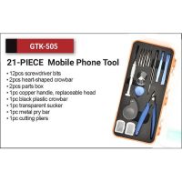 GOLDTOOL GTK-505 ชุดเครื่องมือซ่อม โทรศัพท์มือถือ  / งานอิเล็คทรอนิคส์ทั่วไป ชุด 21 ชิ้น สินค้าคุณภาพ Made in WAN