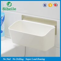 ☾❆✱ SBLE Wall Mounted Bathroom Corner Shelf Sucker Suction Cup Plastic Shower Basket Kitchen Wall Rack Shower Room Holders White