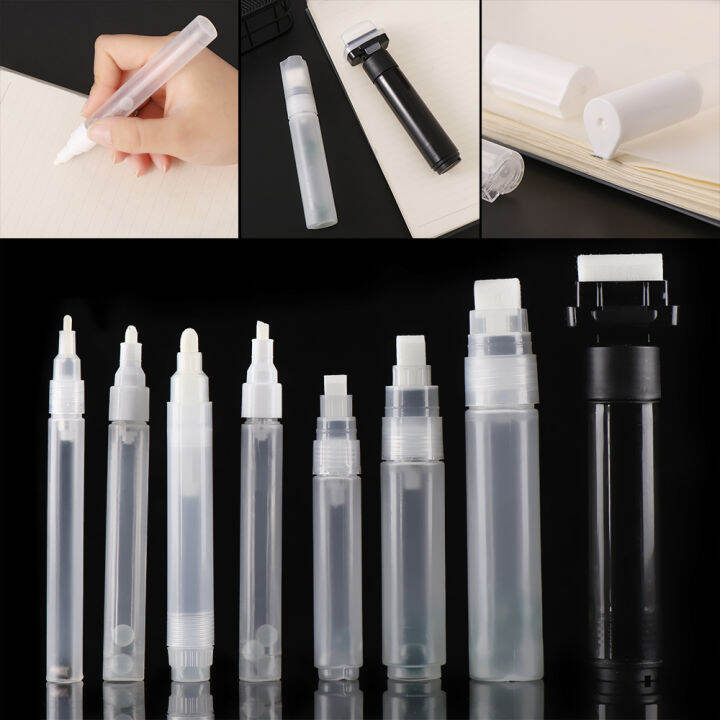 CUCER 1PC Refillable Graffiti Pen 3mm 5mm 6.5mm 8mm 10mm Empty Pen Rod