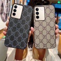 KOSLAM เคสโทรศัพท์หนังสไตล์ง่ายและสะดวกสบายสำหรับ VIVO V29 5G V27e V27 5G V27 Pro 5G V25 Pro 5G V23e 5G V23 5G V21e V21 5G V20 Se V20 Pro V19 V17 2023ดีไซน์ใหม่ปลอกโทรศัพท์มือถือแข็งในสต็อก