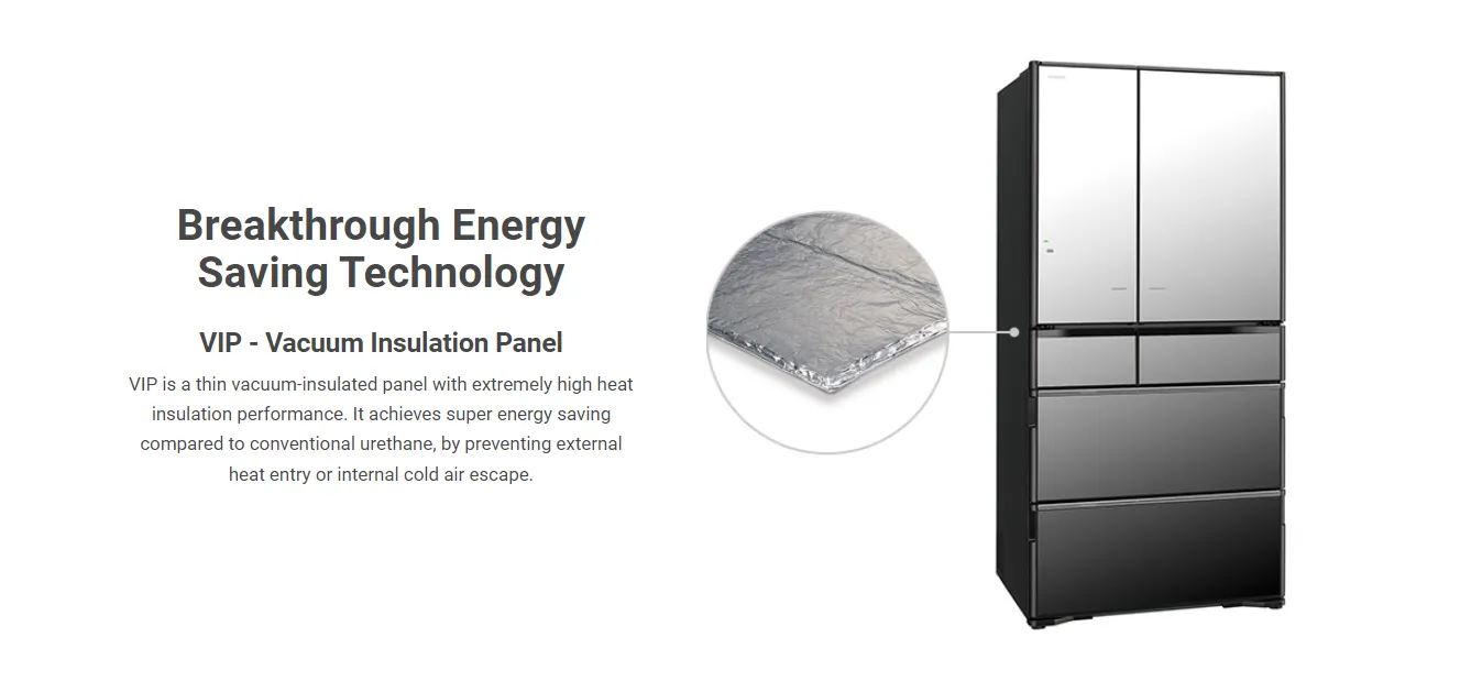 HITACHI RHV490RS 379L 6DOORS EXTRA FRESH ROOM REFRIGERATOR MADE IN