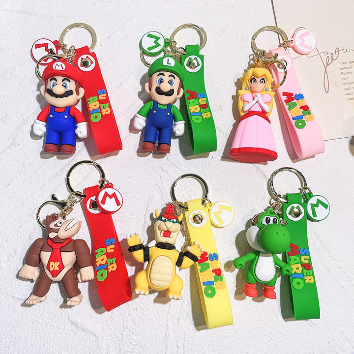 6รูปแบบ-super-mario-พวงกุญแจ-mario-bros-luigi-toad-yoshi-bowser-action-figure-pvc-การ์ตูนกระเป๋าตุ๊กตาจี้ของเล่น-gift