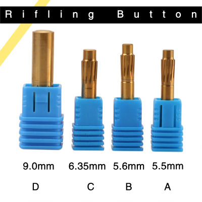 ปุ่ม Rifling 5.5มม. 5.6มม. 6.35มม. 9.0มม. 12ขลุ่ย Hard Alloy Chamber Helical เครื่อง Reamer Break ทนทานเครื่องมืออุปกรณ์เสริม