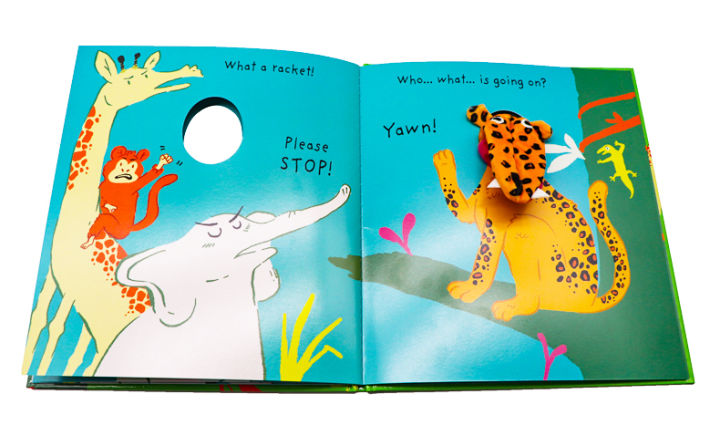 leopards-snore-finger-puppet-book-english-original-picture-book-hardcover-english-enlightenment-young-hardcover-toy-book-interesting-parent-child-interactive-game-childs-play