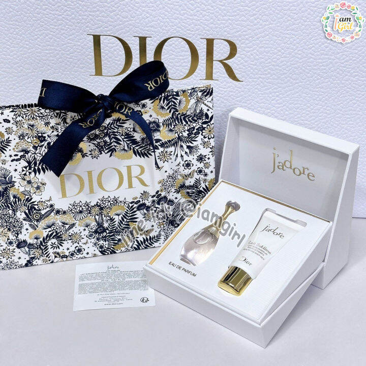 เซ็ต Dior Jadore EDP Mini Gift Set แพ็คเก็จตลับเปิด ( น้ำหอม 5ml Body