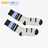 Soxworld Socks Basic Stripes Design (1 Pair) Men Socks Long Socks sock hipster