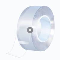 1/2/3/5M Nano Tape Double Sided Tape Transparent Reusable Waterproof Adhesive Tapes Cleanable Kitchen Bathroom Supplies Tapes