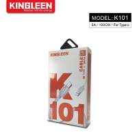 สายชาร์จ แข็งแรง kingleen K101 5.0A Type-c สายชาร์จความเร็วสูง