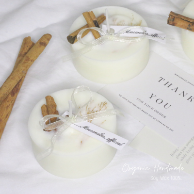 (พร้อมส่ง) 민 เทียนหอมกลิ่น Vanilla เทียนหอมหอมไขถั่วเหลือง Soy Wax Candle 100% Minimal สไตล์เกาหลี เทียนแต่งห้อง