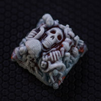 1 Piece Handmade Resin Keycap Mechanical Keyboard Personality Skull Skeleton Key Cap For MX Switches