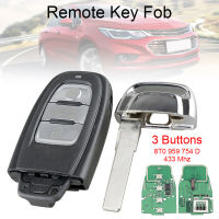 868MHz 3ปุ่มสมาร์ทรีโมท Key Fob กับ PCF7945AC ชิป8T0 959 754 D Fit สำหรับ Audi A4 A5 A6 Q3 S5 S6 S7