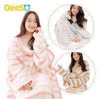 DeeSO Mollis blanket ผ้าห่มมีแขน Super soft blanket Mollis Blanket (แบบลายทาง/ลายจุด) (สอบถามสต็อคก่อนนะคะ)