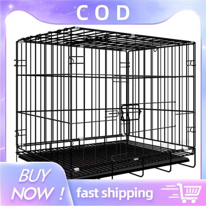 Local delivery 】 Heavy Duty Pet Cages Dog Foldable Small Medium Poop ...