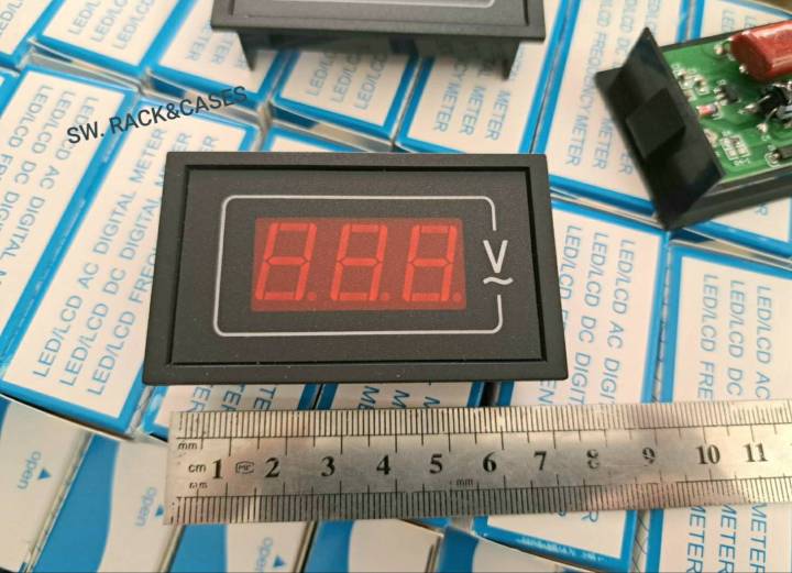 วัดโวล์ไฟฟ้าจอดิจิตอล-รุ่นsk85-lv-p1-วัดไฟฟ้า-80-500vac-หน้าจอแสดงผลตัวเลขสีแดงสี-ขนาดหน้าจอ-70x42x25mm-ไฟบ้าน2สาย-สินค้าสวยได้มาตรฐาน
