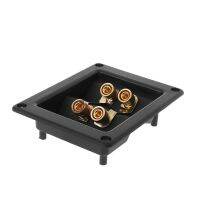 【HOT】 Terminal Cup Connector 266 Parts Express Binding Posts Gold Banana Jacks Recessed Bi-Amp Speaker Box Black