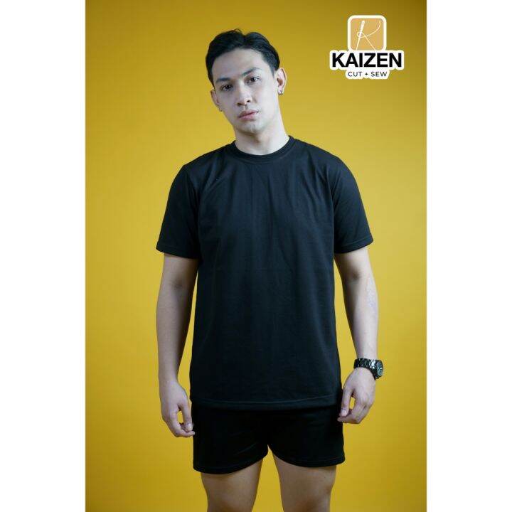 PLAIN BLACK SHIRT (230GSM) BY KAIZEN CUT SEW Lazada PH