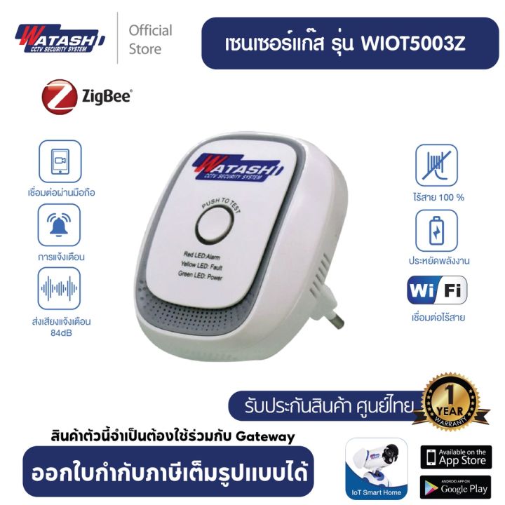 watashi-รุ่น-wiot5003z-gas-sensor-เซนเซอร์แก๊ส-แจ้งเตือนทันทีเมื่อพบสัญญาณแก๊ส