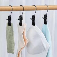 10Pcs Clothes Clip Anti-slip Windproof Moisture-proof Clothes Pins Iron Dry Clothes Peg Closet Hanging Clamp Hook Daily Use Clothes Hangers Pegs