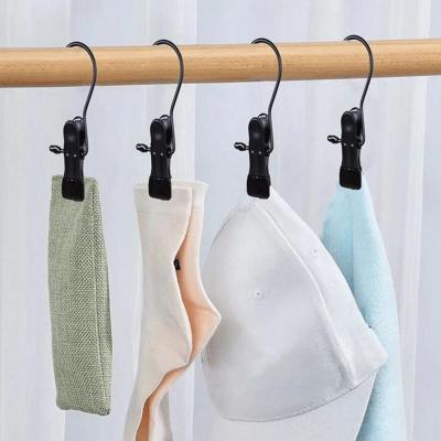 10Pcs Clothes Clip Anti-slip Windproof Moisture-proof Clothes Pins Iron Dry Clothes Peg Closet Hanging Clamp Hook Daily Use Clothes Hangers Pegs
