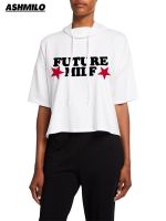 【HOT】✎❁▩ Milf Street Fashion Clothing Print Hooded Short Sleeve T-shirts